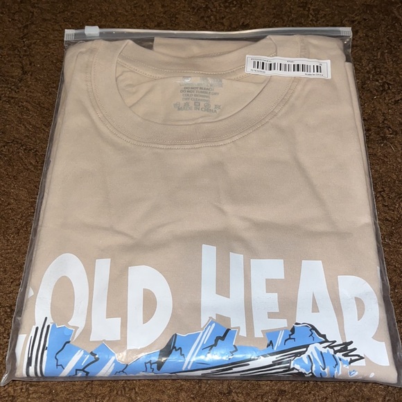 Mens Skull Collection Hills of Afghanistan Cold Heart XL Khaki T-Shirt Baby Blue - Picture 11 of 13